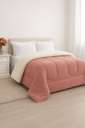 Coberdrom Casal Queen Sherpa Dupla Face Macio e Quentinho – Edredom Inverno com Tecido Pele de Carneiro 2,40m x 2,20m | TheckCas