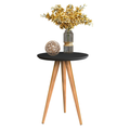 Mesa de Apoio Retrô 62cm Redonda com Pés Palito Decoração - TheckCasa