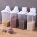 Pote Hermético 2L Com Medidor Organizador De Alimentos Mantimentos Arroz