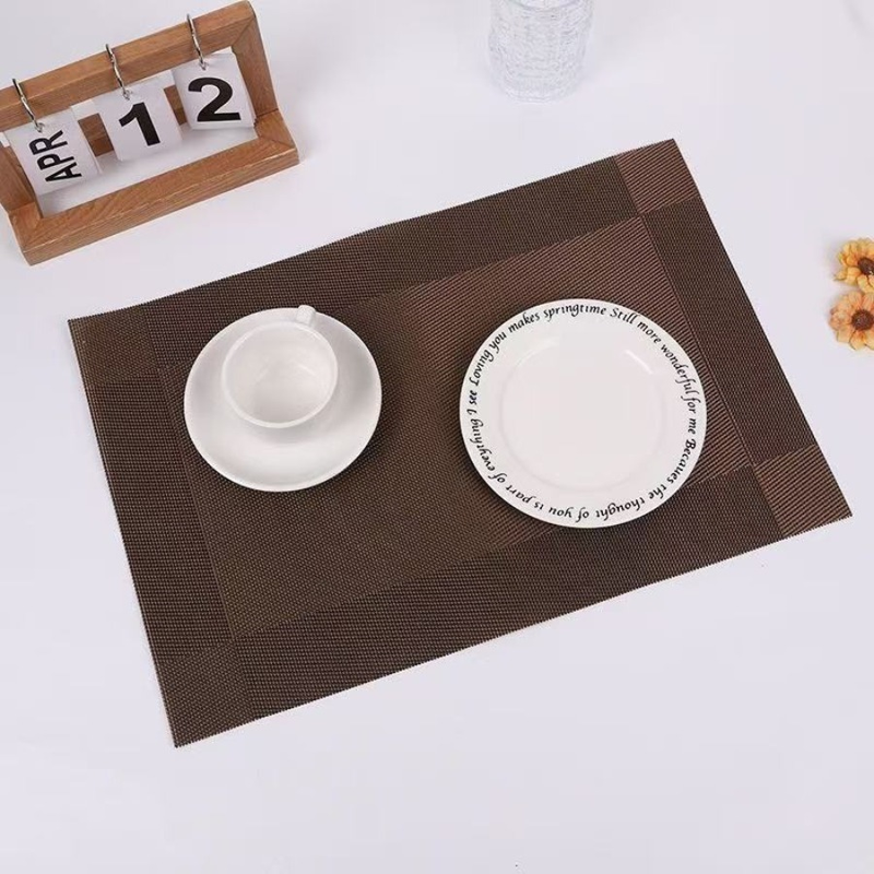 KIT Jogo Americano para Mesa Posta 4 ou 6 lugares em PVC Metalizado