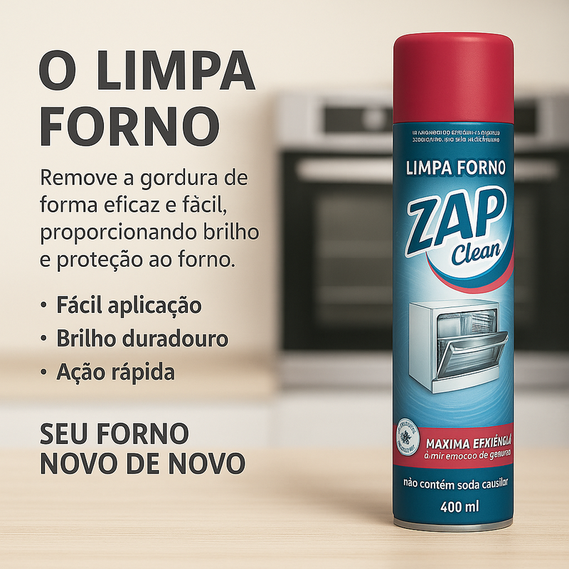 Kit 2unidades Limpa Forno Zap Clean 400ml - TheckCasa