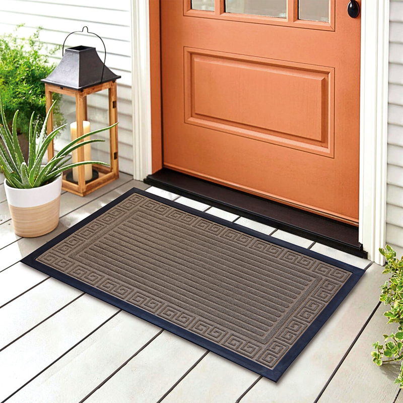 Tapete Capacho Porta Entrada 40 x 60 Borracha Antiderrapante Decorativo - TheckCasa