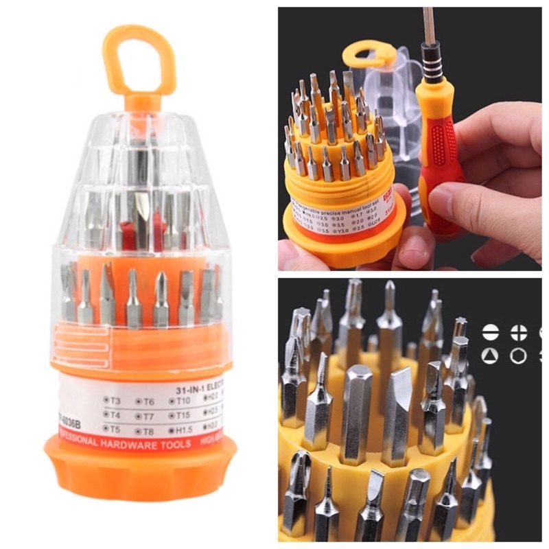 Kit Jogo Ferramenta  Peças Chaves Alen Torx Fenda Philips