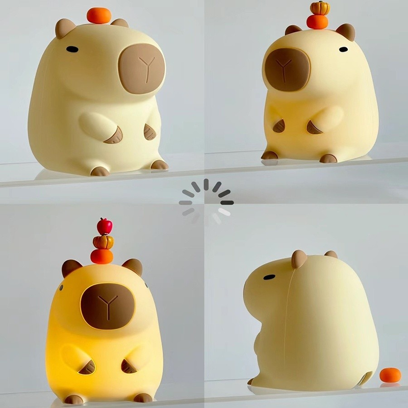 Luminária Capybara Silicone Sleep Night Light USB Luz Nocturna Recarregável LUMINARIA Tiktok