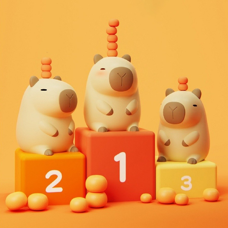 Luminária Capybara Silicone Sleep Night Light USB Luz Nocturna Recarregável LUMINARIA Tiktok